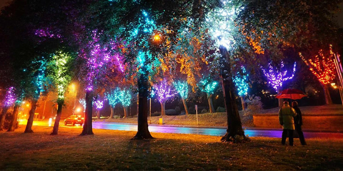 dubai landscape lightings
