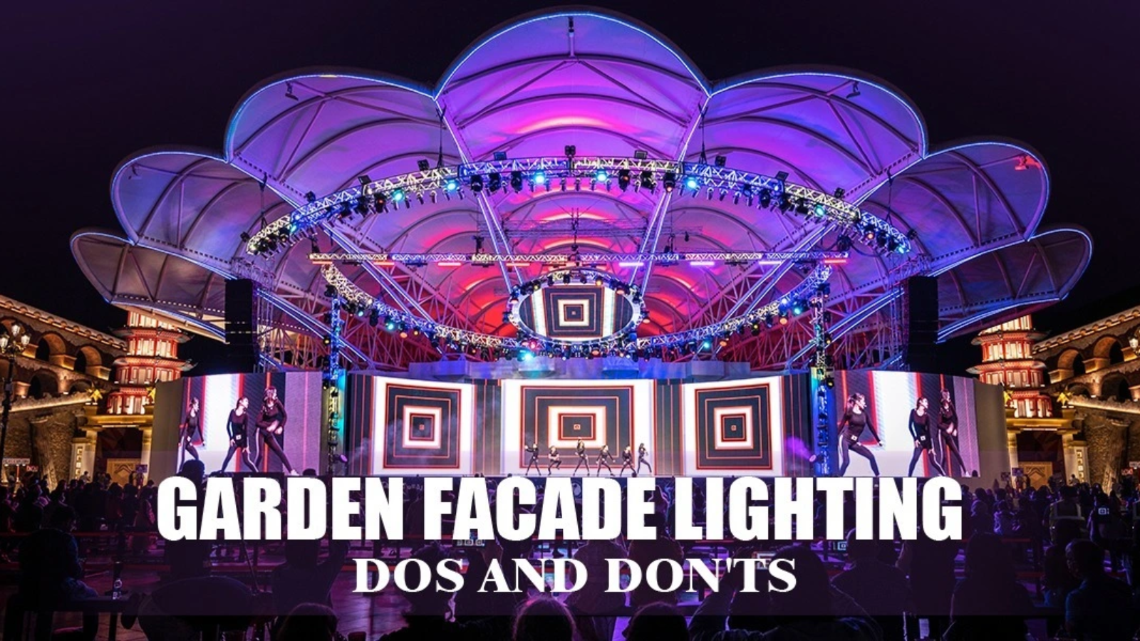 garden facade lighting dubai